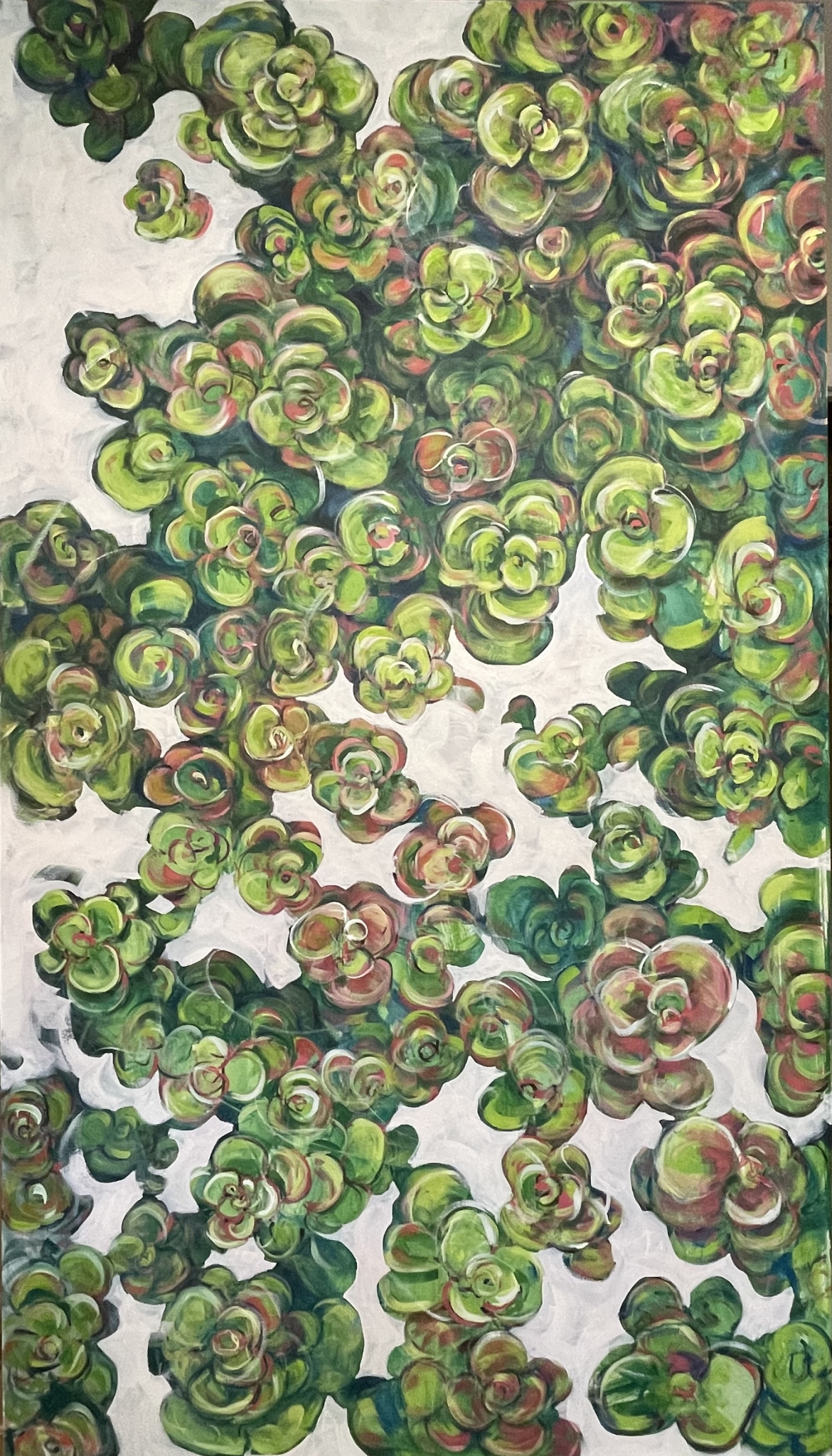 Bouncing About  AKA Curly Swirly Groundcover 2 by Grace W Sharpe