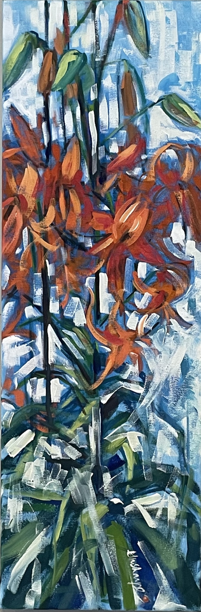 Blue and Orange by Grace W Sharpe